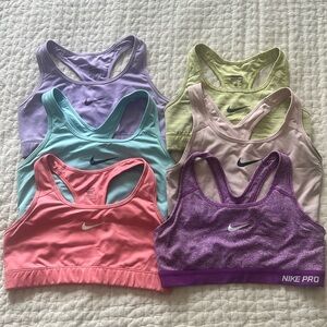 Nike Pro Sports Bra Bundle - 6 total
